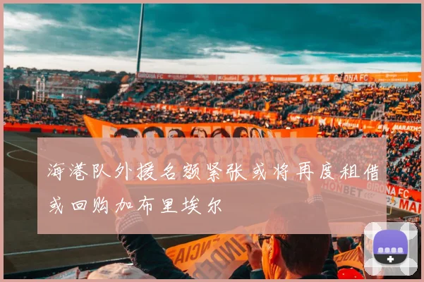 海港队外援名额紧张或将再度租借或回购加布里埃尔